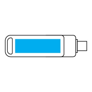 SwiftTransfer OTG USB Stick-Schwarz-64 GB