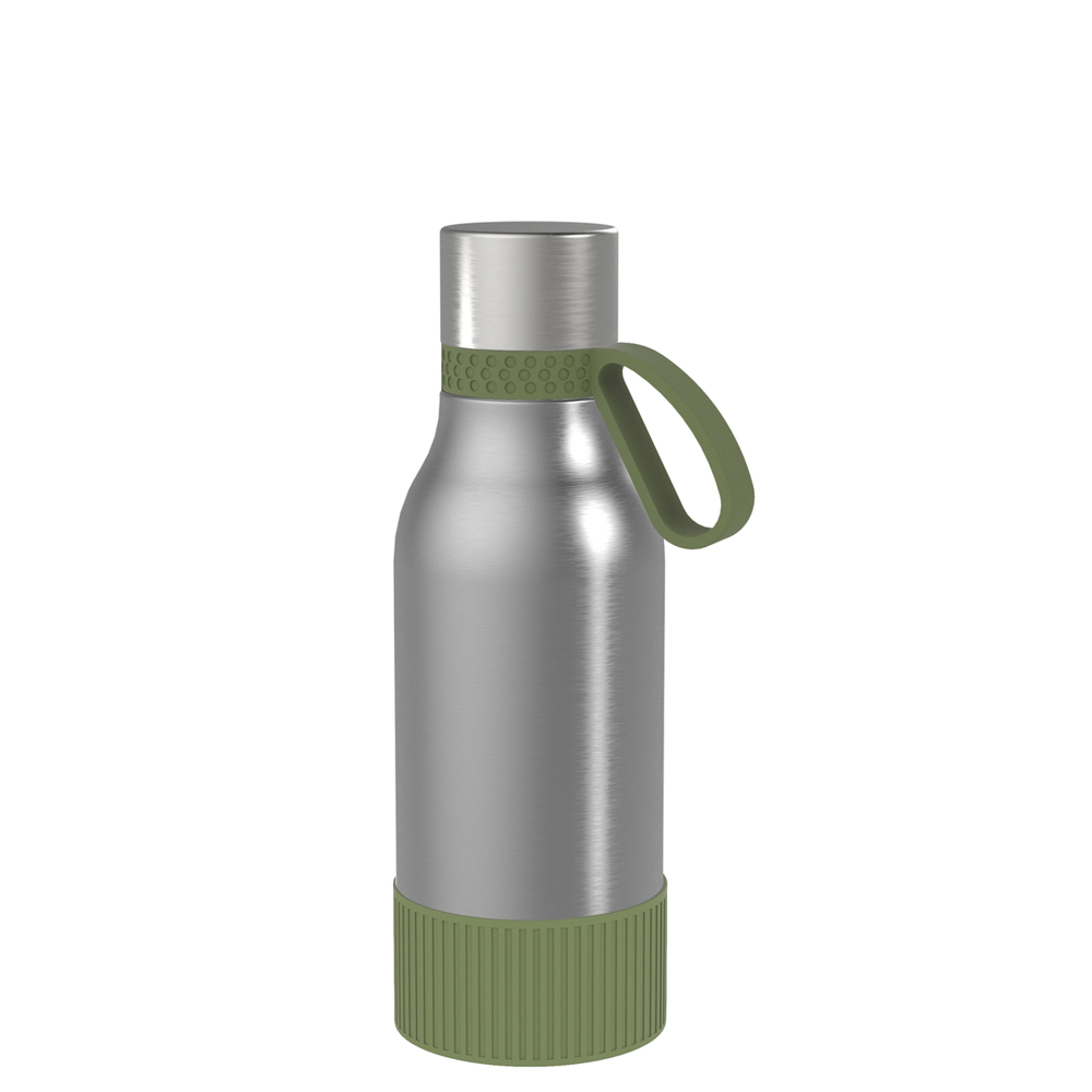 Thermotrinkflasche RETUMBLER-myNIZZA II 420 CERAMIC - olivgrün, schwarz, silber