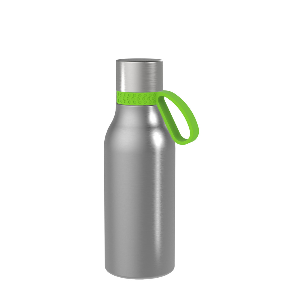 Thermotrinkflasche RETUMBLER-myNIZZA II 420 CERAMIC - hellgrün, schwarz, silber