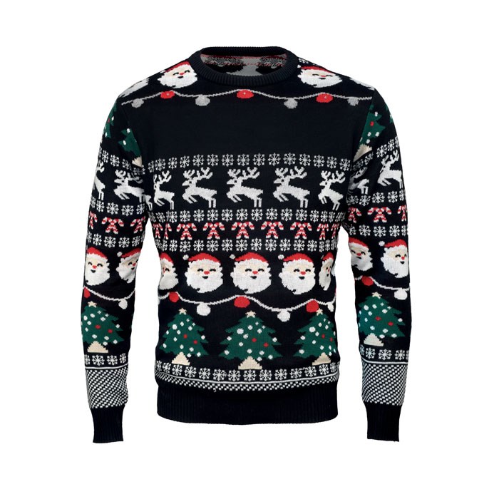 SHAMIS LARGE - Weihnachts-LED-Pullover L/XL