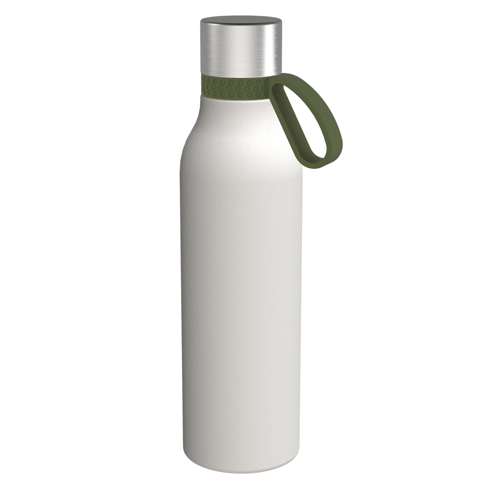 Trinkflasche RETUMBLER-TOULON II 820 - olivgrün, silber, weiß