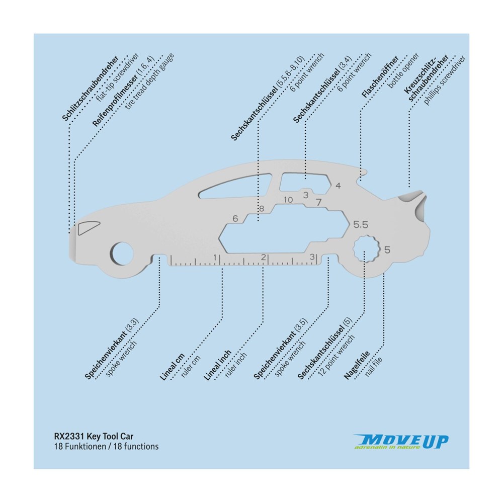 Geschenkartikel: ROMINOX® Key Tool Car/Auto (18 Funktionen) im Motiv-Mäppchen Große Helden (Einzelhandel) Geschenkartikel: ROMINOX® Key Tool Car/Auto (18 Funktionen) im Motiv-Mäppchen Große Helden (Einzelhandel)