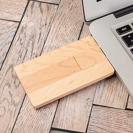 USB-Card Holz-Maple-64 GB