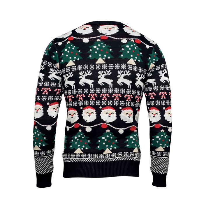 SHAMIS LARGE - Weihnachts-LED-Pullover L/XL