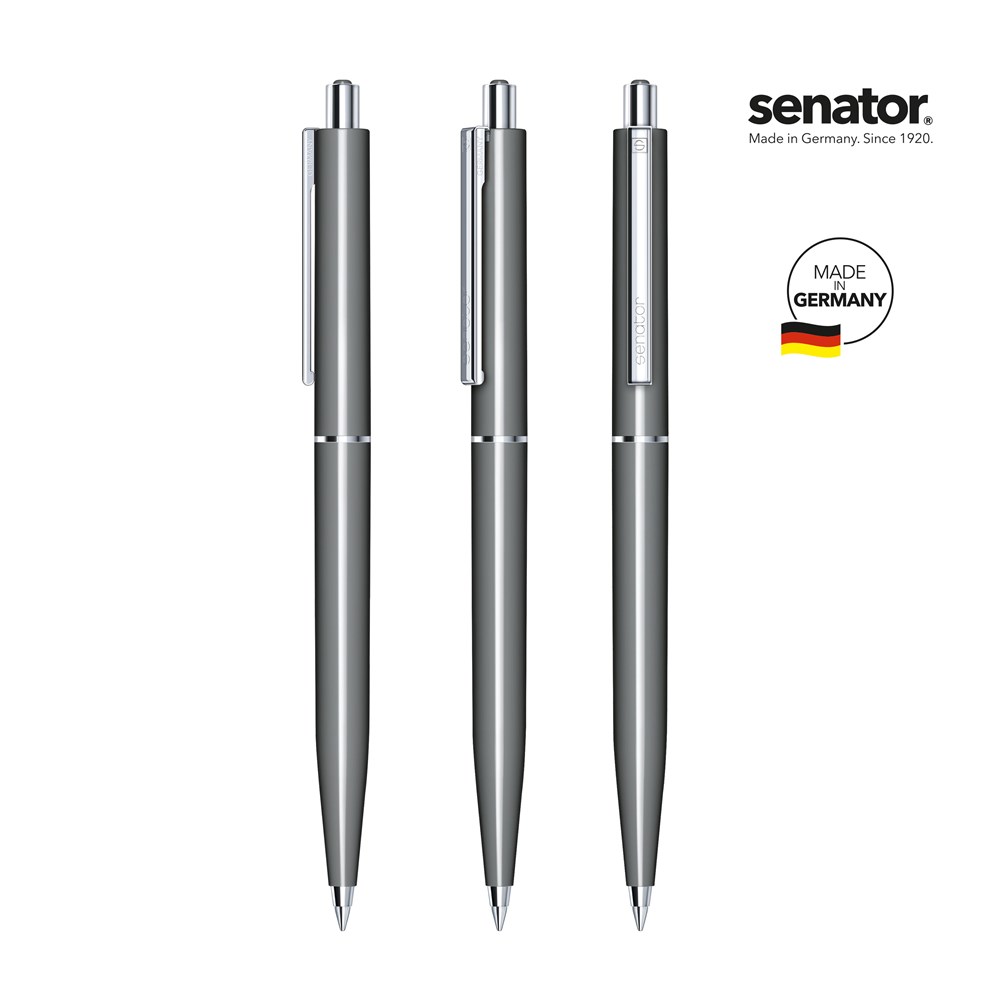 senator® Point  Polished  Druckkugelschreibercoolgray9-5-p