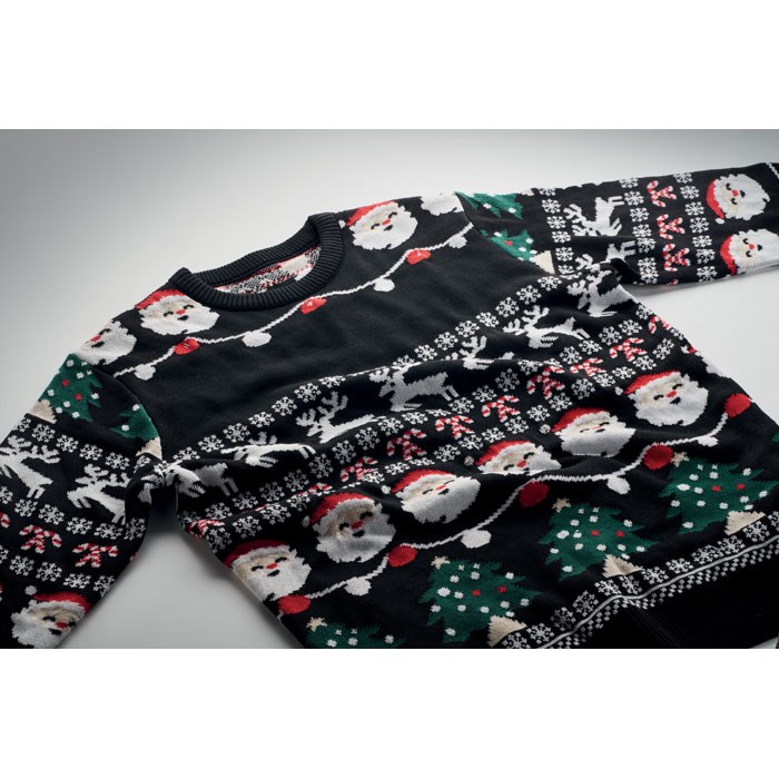 SHAMIS LARGE - Weihnachts-LED-Pullover L/XL