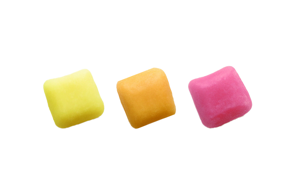 Kaubonbons Fruchtmix Werbetüte 5 Stück , Inhalt: Kaubonbons Fruchtmix