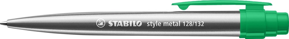 STABILO style metal Kugelschreiber, silber/grün