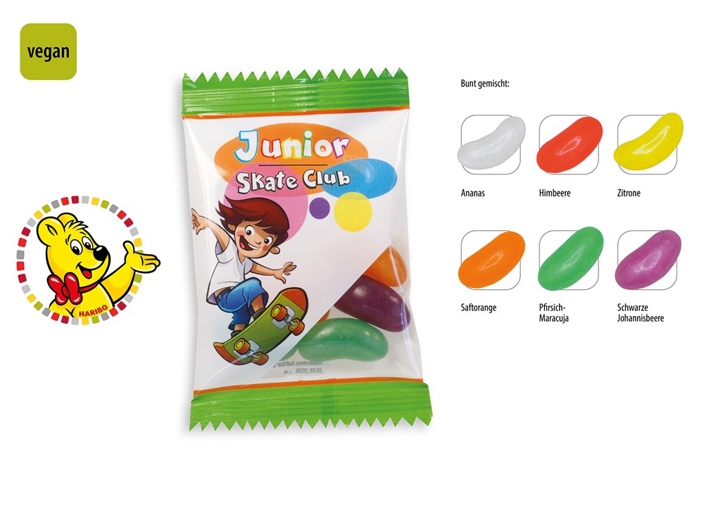 HARIBO Jelly Beans Werbetüte 10 g  ,  Inhalt:  HARIBO Jelly Beans