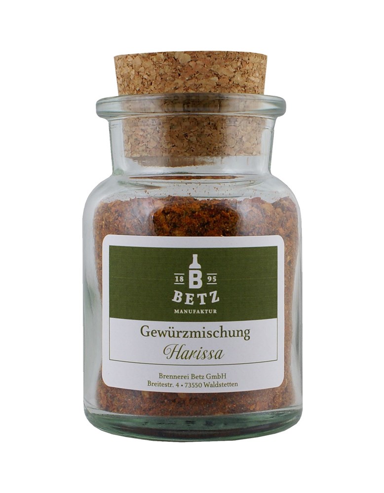 Gewürzglas mit Korken Harissa, 70g