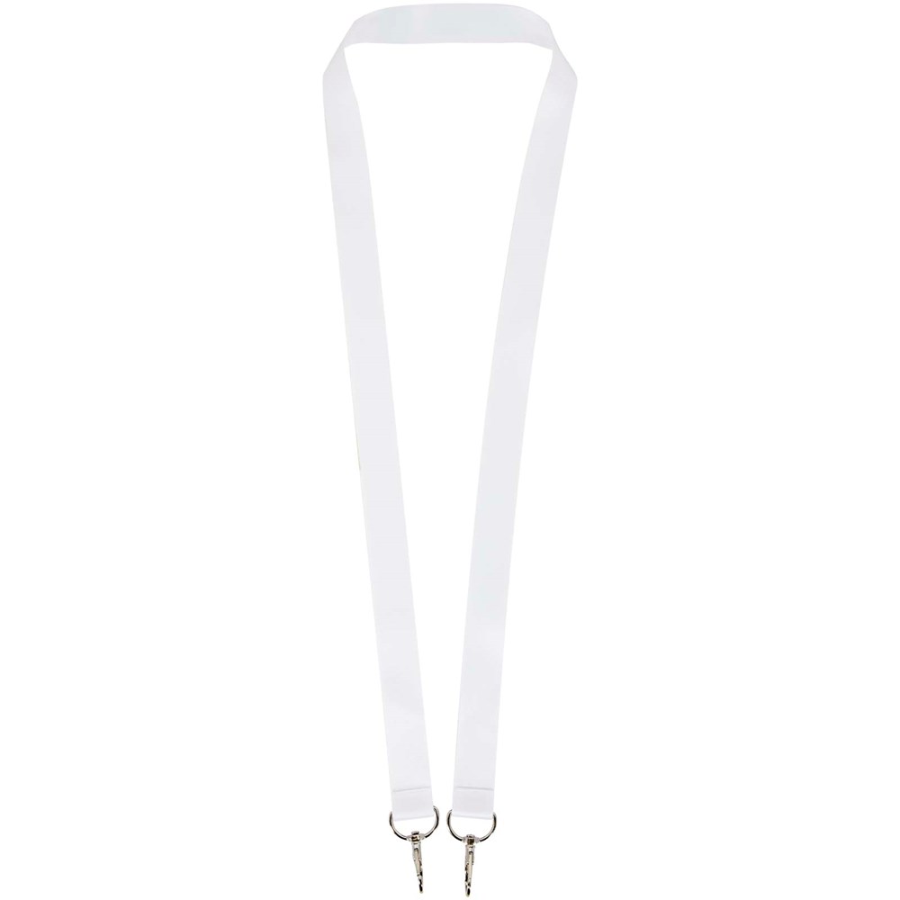 Leia Sublimation RPET-Lanyard mit 2 Metallhaken