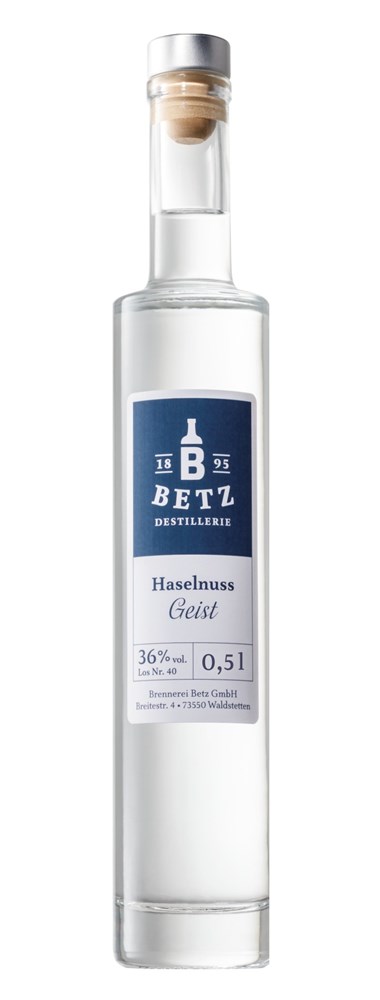 Flasche Atlantis 0,5 Ltr. mit Haselnussgeist 36% vol.