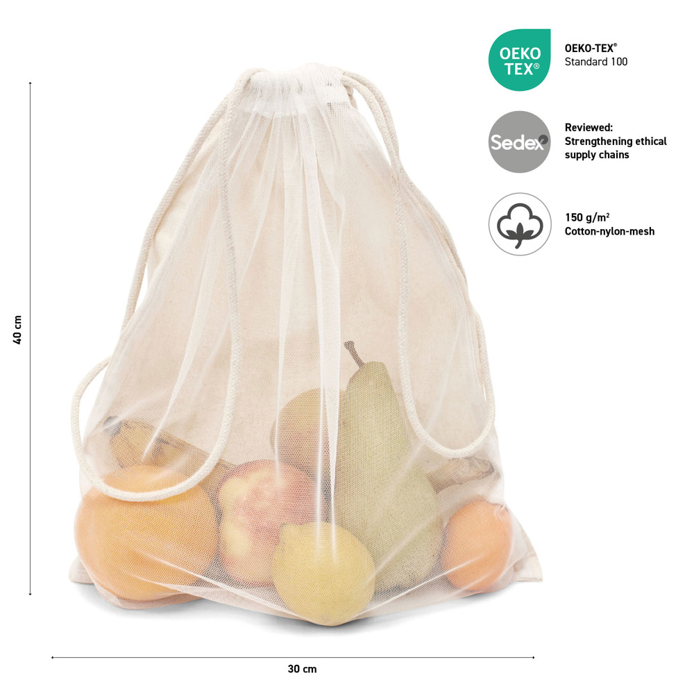 MUMBAI – Obst- und Gemüsebeutel aus Baumwolle