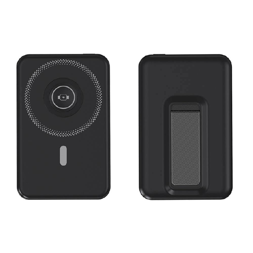 Wireless Powerbank "MagGo Stand" weiß - Schwarz