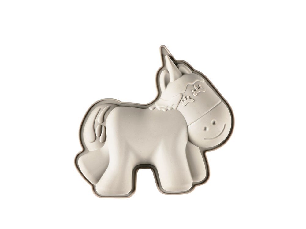 Funktion Tortenform Einhorn 19x17x3cm Grau