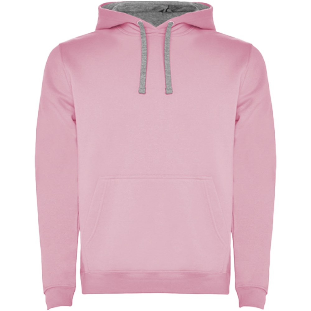 Urban 280 g/m² Kapuzenpullover für Herren - hellrosa, marl grau
