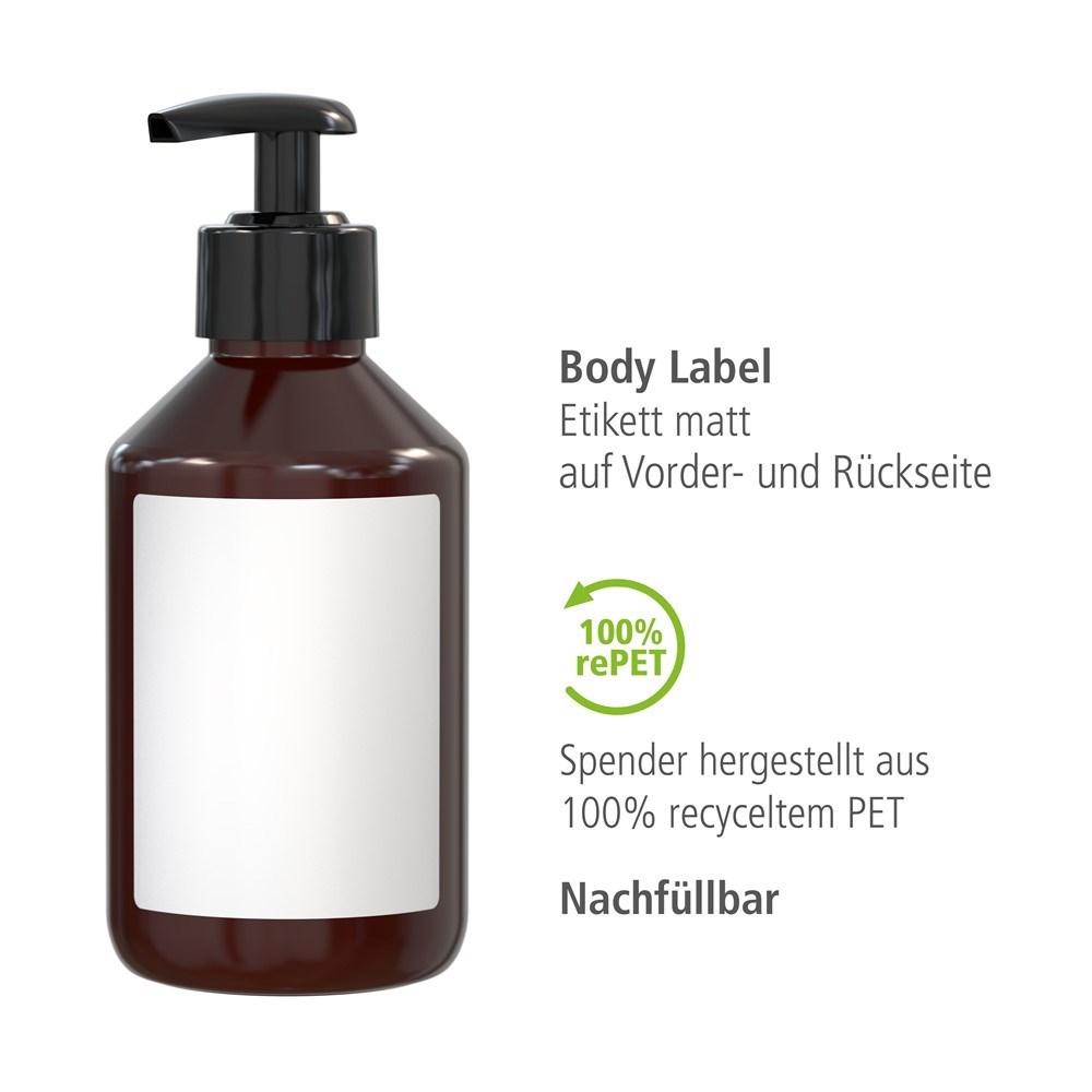 Duschgel Ingwer-Limette, 250 ml, Body Label (R-PET)