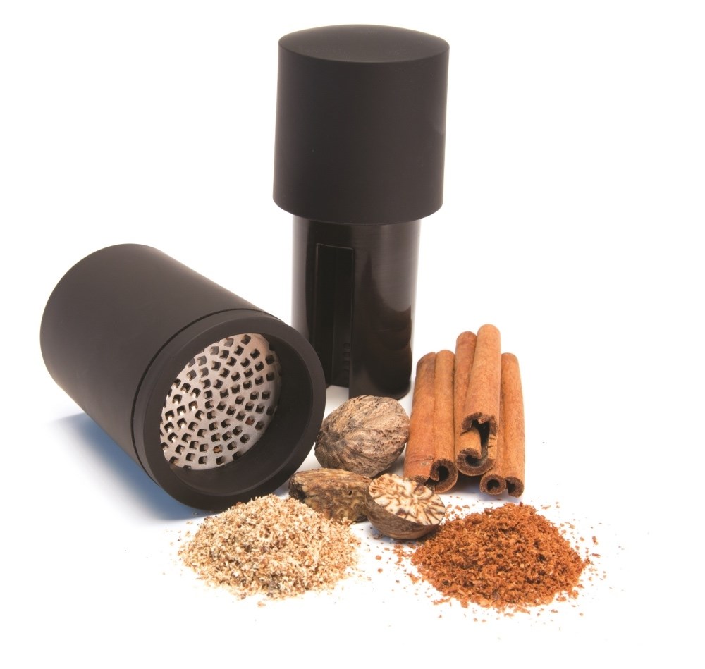 Microplane Muskatmühle 2in1 schwarz