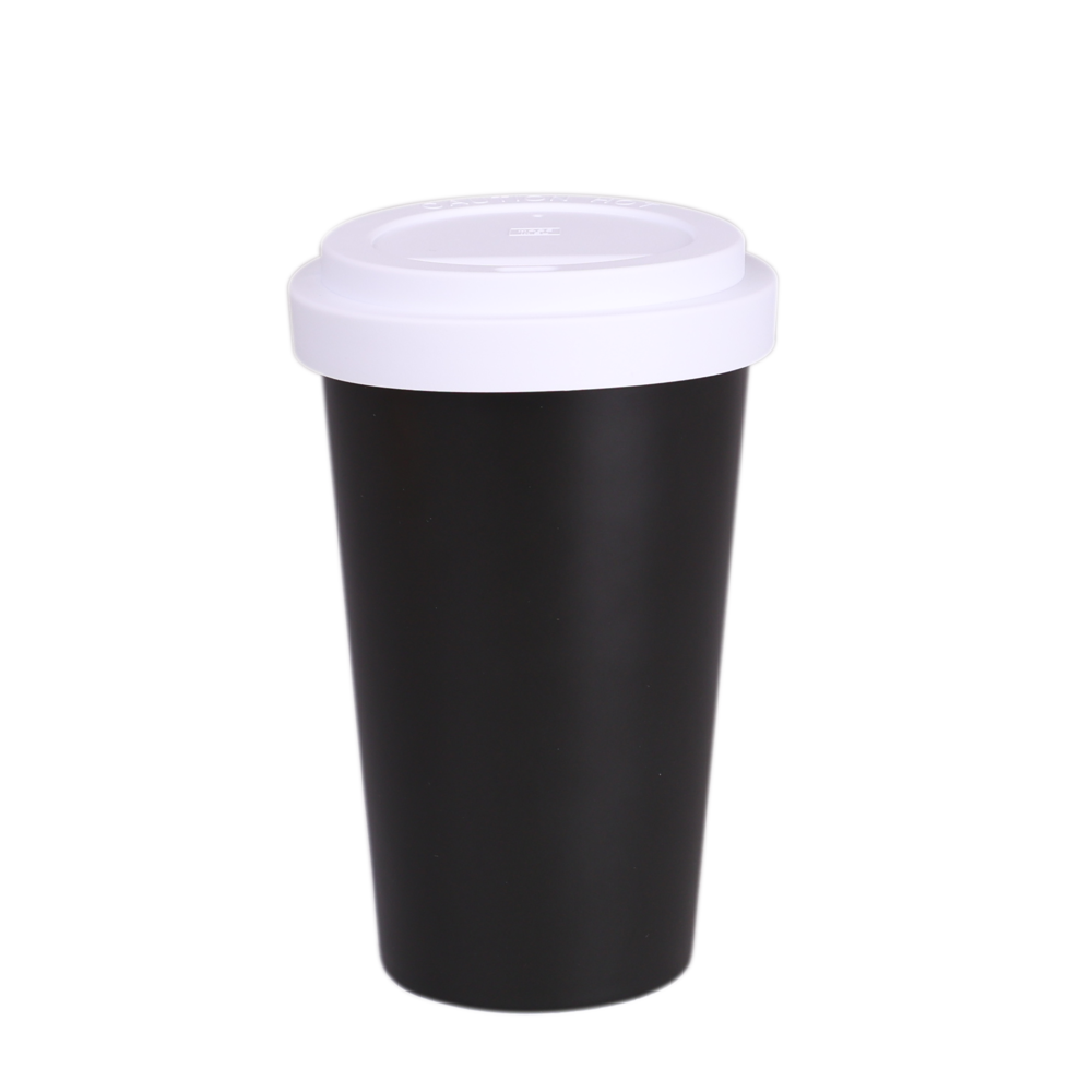 Becher Freedom Classic 280ml weiß/Eukalyptus - satin black/white