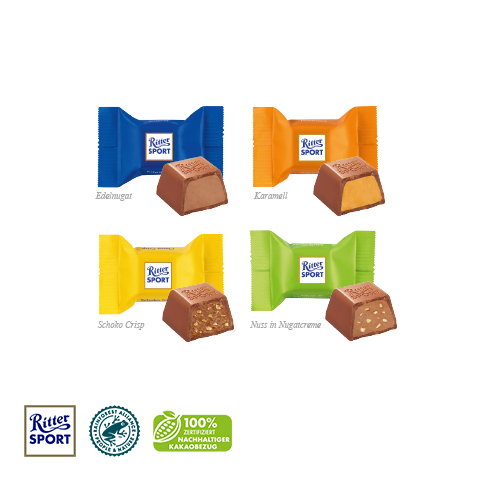 Adventskalender mit Ritter SPORT Schokowürfel