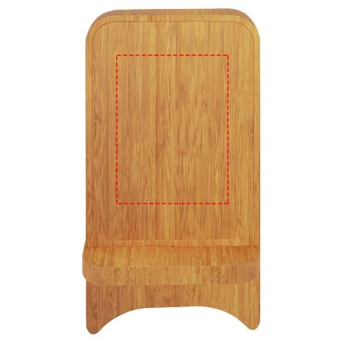 SCX.design W26 kabellose 10W Holz Ladestation mit Leuchtlogo
