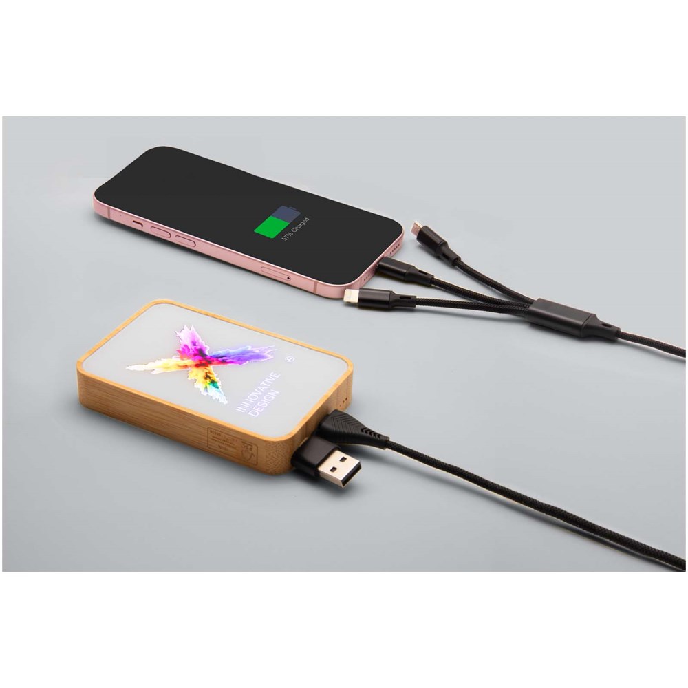 SCX.design P26 15W 5000 mAh MagSafe Powerbank aus Holz