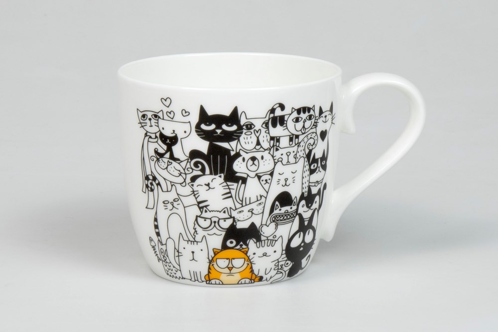 KÖNITZ Fine Bone China Becher / Tasse KCB57 mit Sieb und Deckel