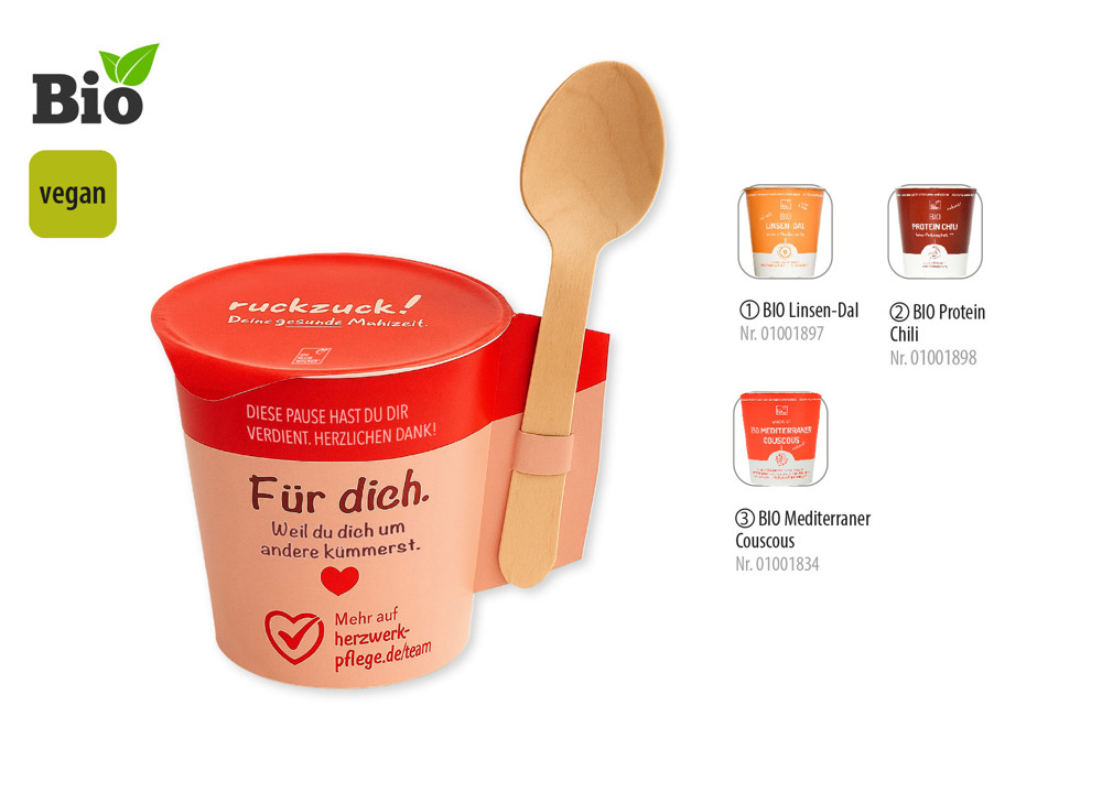 BIO ToGo Meal 80 g , Inhalt: BIO Protein Chili vegan