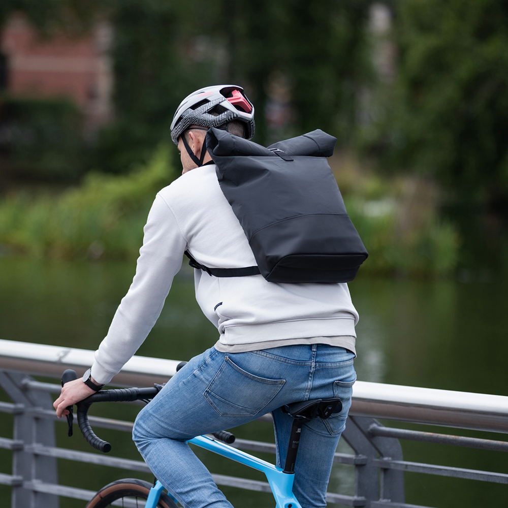 Rollup-Rucksack FLASH-BLACK